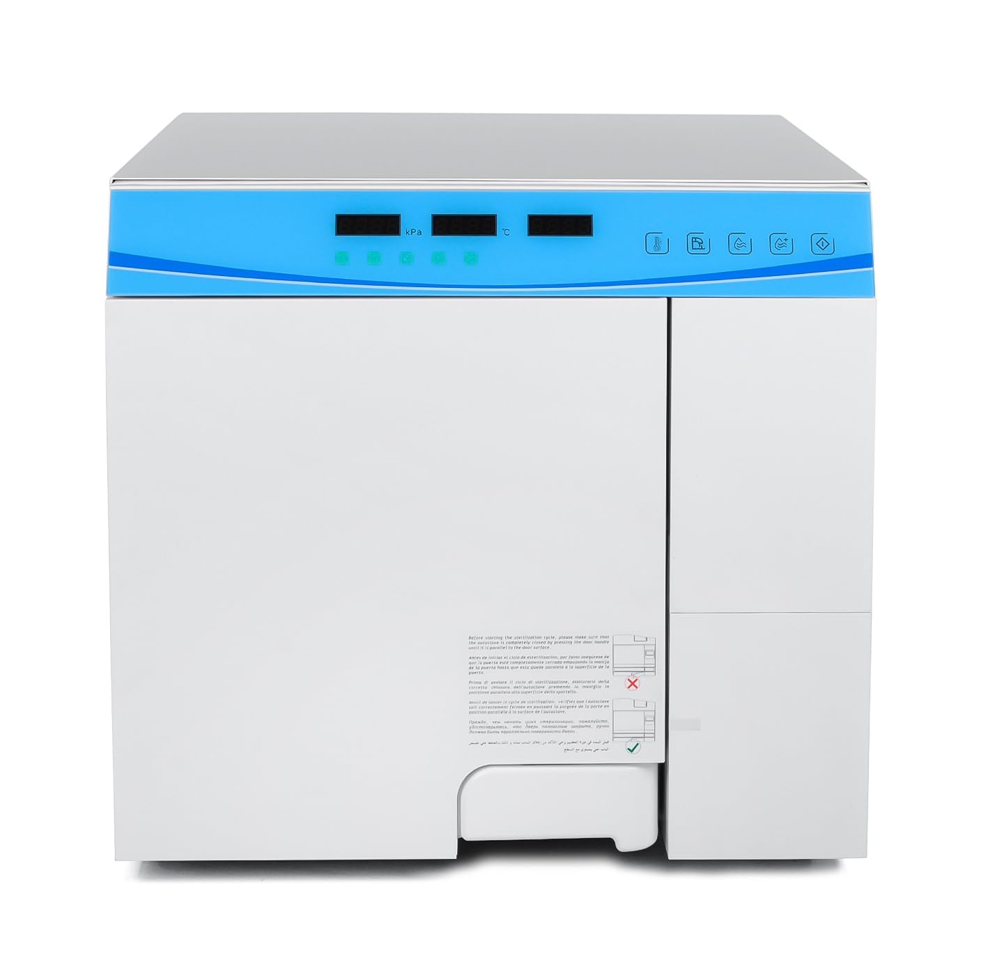 18L High Temperature High Pressure Autoclave Equipment Class N Thermal Semi-Automatic Steam Sterilizer with Drying Function (Dry Function)
