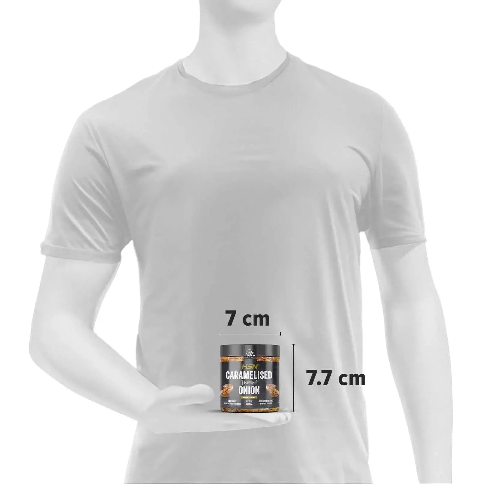 HSN Cebolla Caramelizada HSN | Pack 3 Unidades de 250g | Receta Baja en Azúcar Estilo Fit| Sin Colorantes, Endulzantes ni Conservantes Artificiales| Apto Dietas Veganas, Keto y Sin Gluten