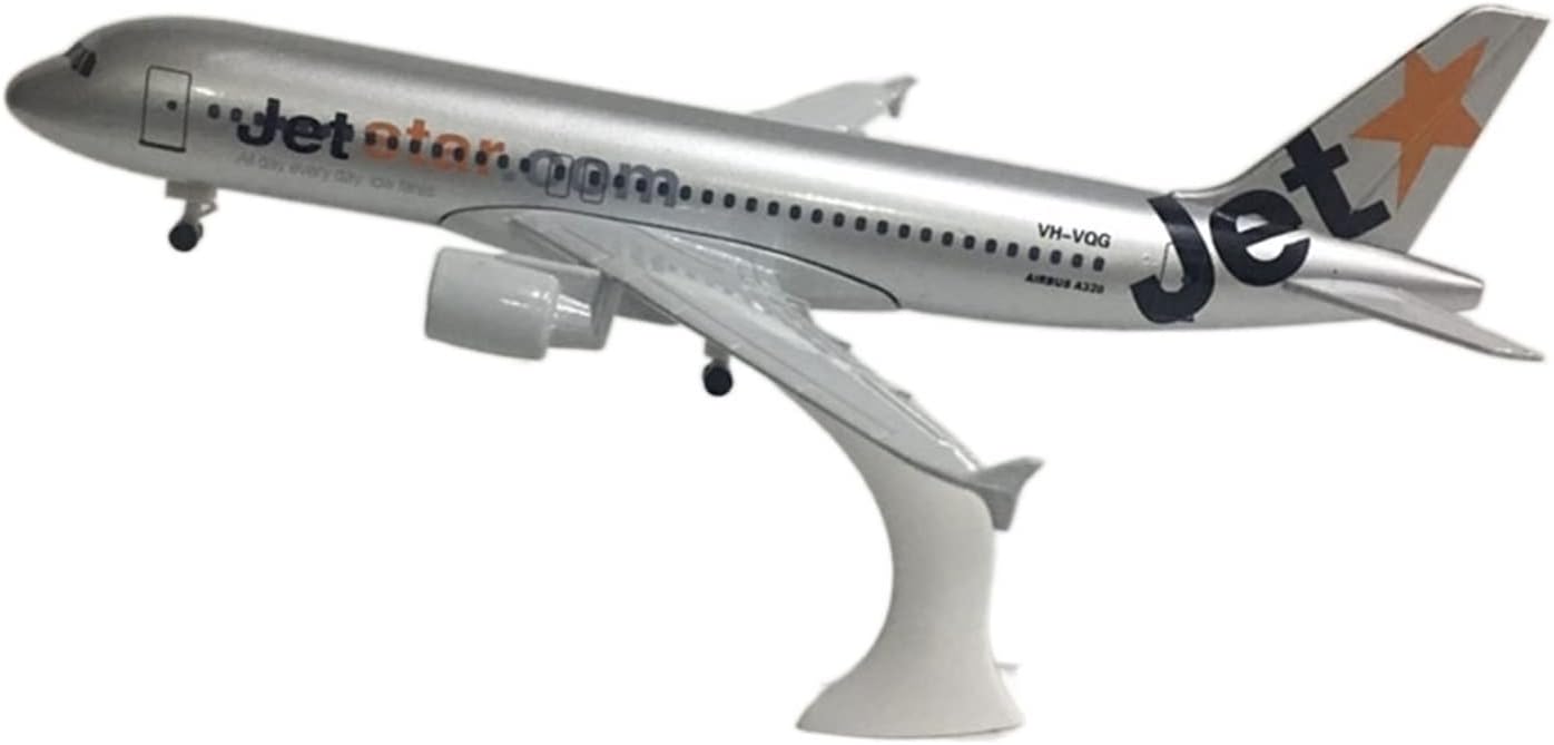 20cm for Jetstar Airbus A320 1:300 Die Cast Metal Airplane Aircraft Toy Hobby Playgame Kit
