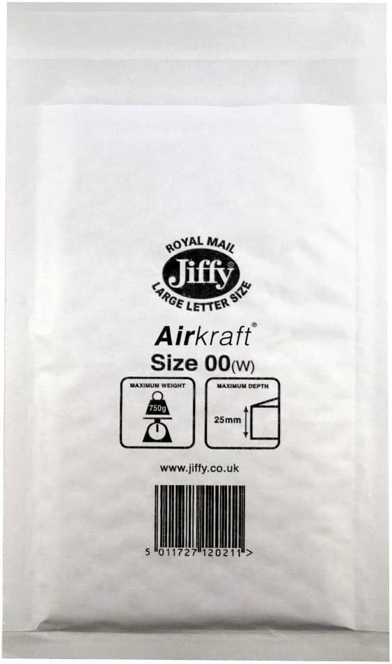 Jiffy Airkraft White 115x195mm Pack of 100 JL-00 Comes in Premier Life Packaging