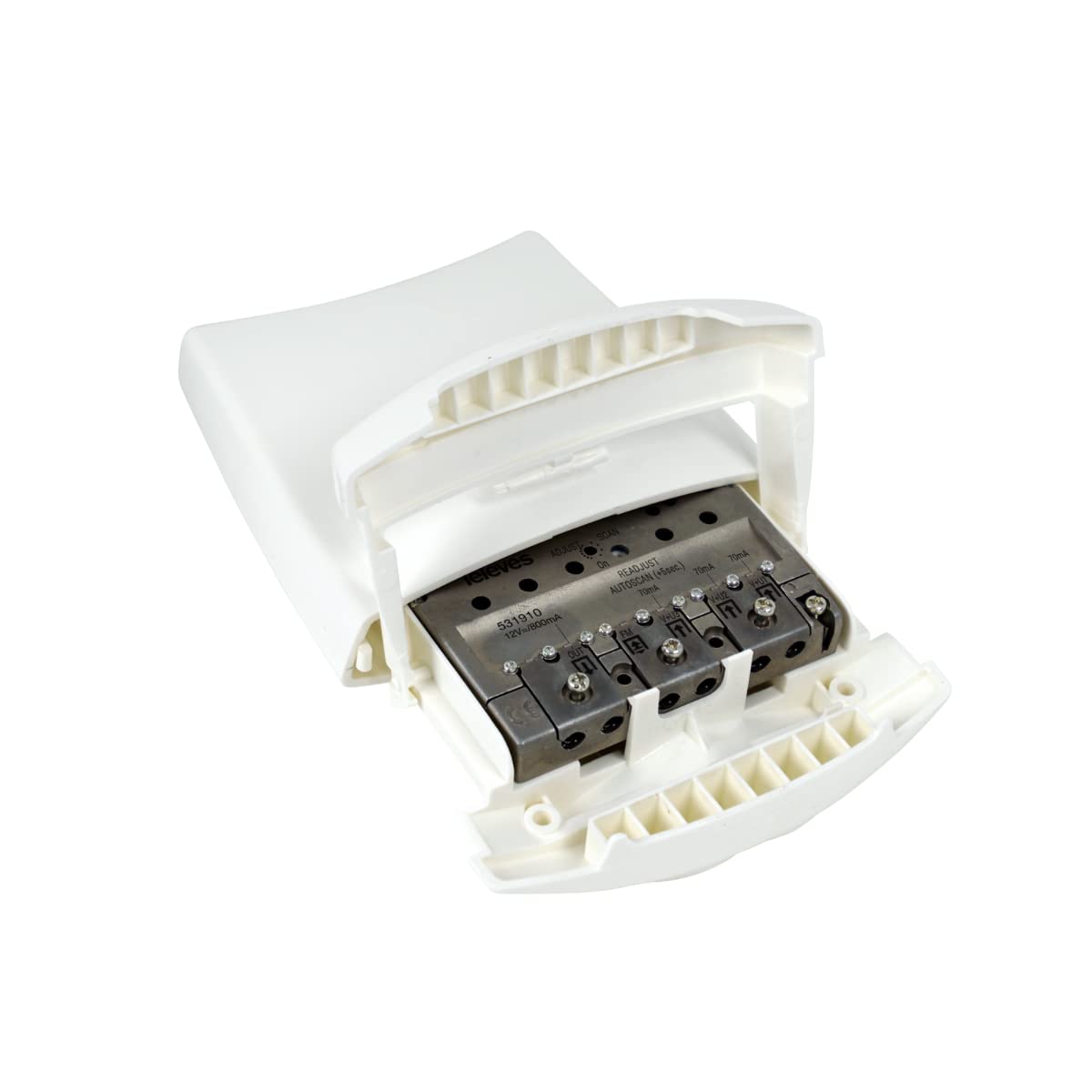 Wzmacniacz szyjki 3 wejścia UHF/VHF/FM 1 Wyjście 80dB SmartKom Televes