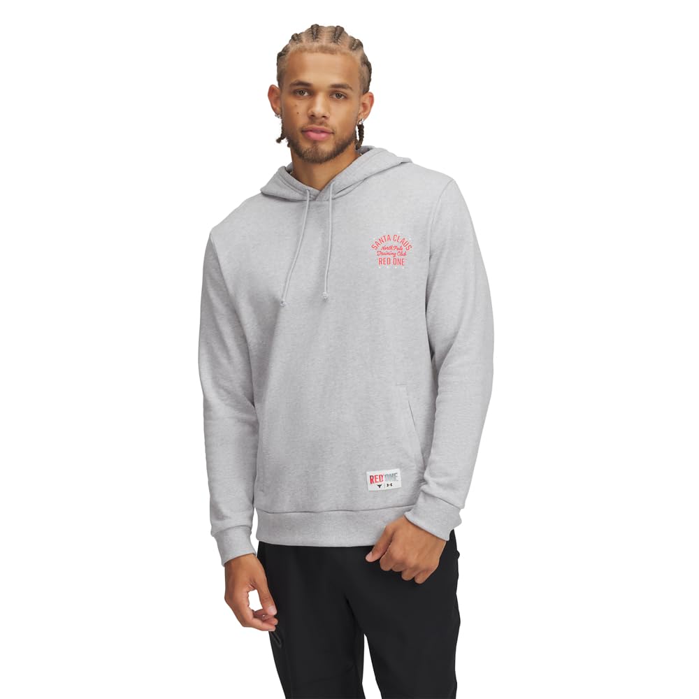 Under Armour Herren Project Rock Red One North Pole Training Club Hoodie Kapuzenpullover