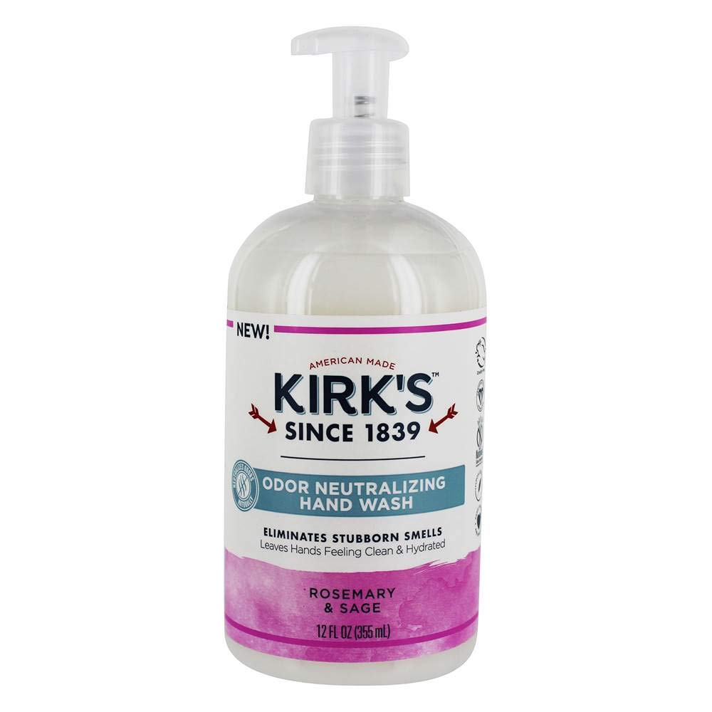 Kirk's Odor Neutralizing Hydrating Hand Soap, Rosemary Sage 12 Ounce