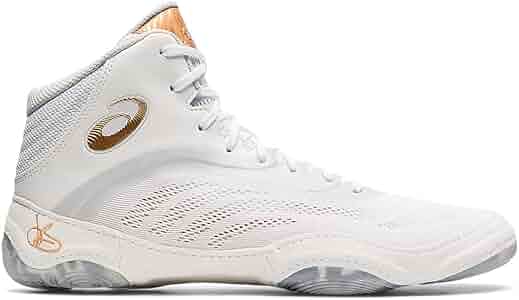 【レア　レスリングシューズ】asics　JBエリート ゴールド 30cm　美品 Amazon.co.jp: ASICS Men's JB Elite V Wrestling Shoes, 4, White