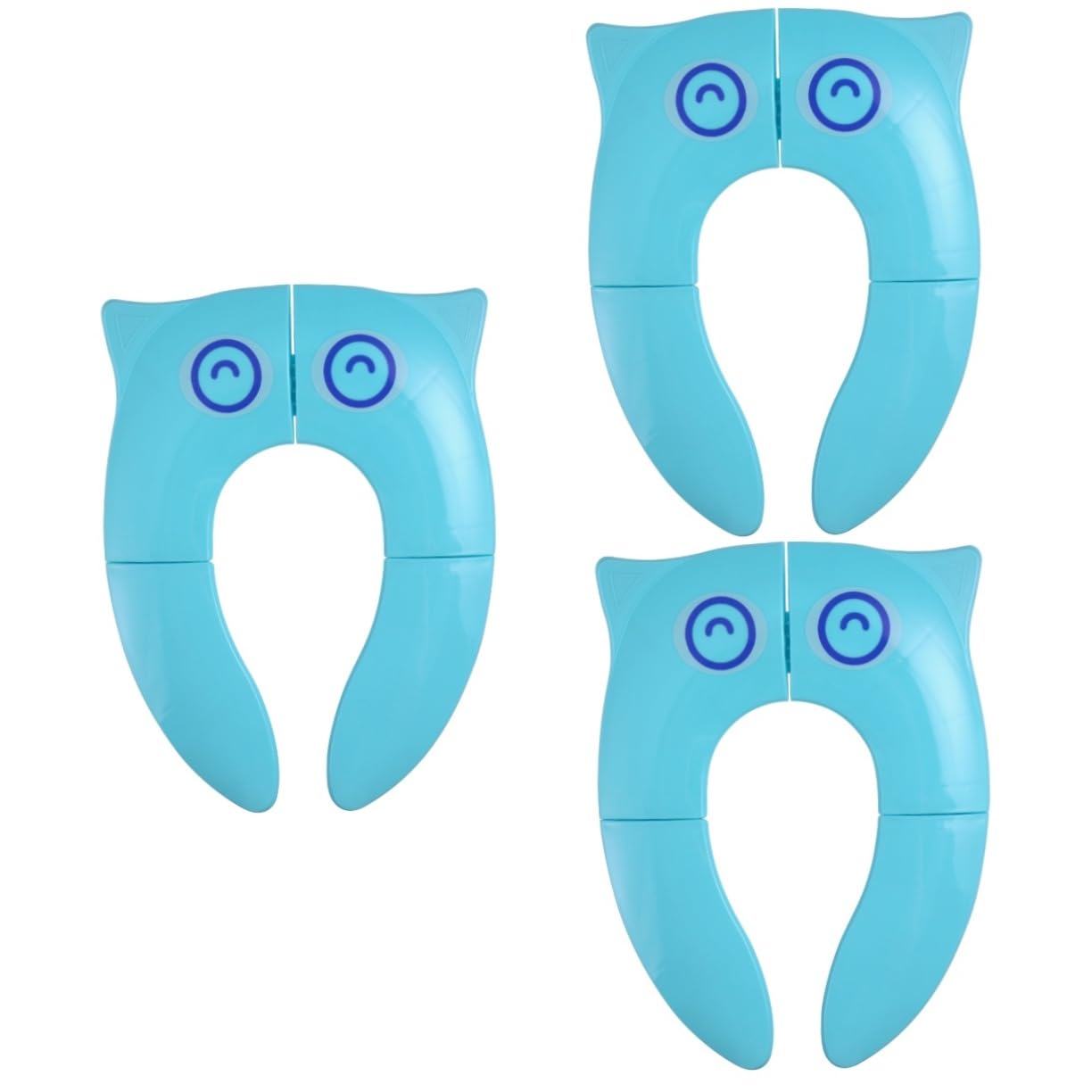 Yardwe 3 Piezas Asiento de Inodoro para Funda Resistente Funda para Asiento de Baño Portátil Diseño Azul con Búho de para