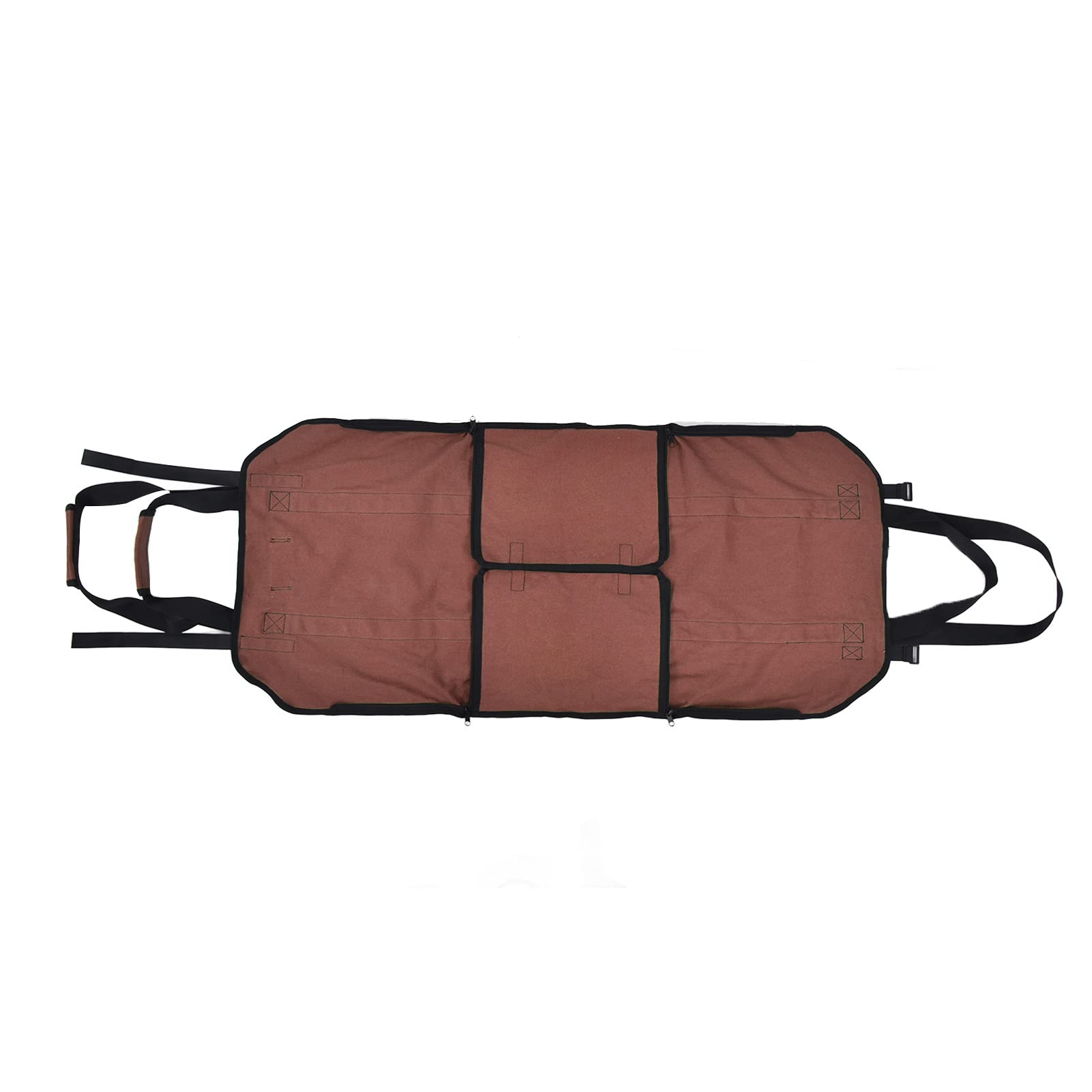 Canvas Firewood Log Carrier, Firewood Storage Bag Oxford Cloth Outdoor Camping Wood Log Carrier Multicolor