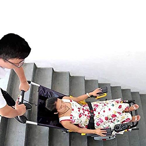 Electric Wheelchair, Indoor and Outdoor Stair Lift, Foldable Lightweight Heavy Duty Lithium Battery Electric Power Wheelchair (Silver),can Climb Up and Down Stairs