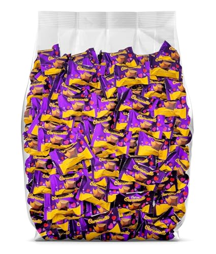 Yummy Chew Caramello Miniatures - 35 Milk Chocolate and Caramel Candy Bars - Individually Wrapped Caramello Chocolate Bars - Bulk Candy, Great for Mother’s Day Gifting - 35 Pieces, Full Size