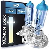 Gread - 2x Lampade alogene H7 - super bianco - 8500k 55W E-Mark - Xenon Optik...