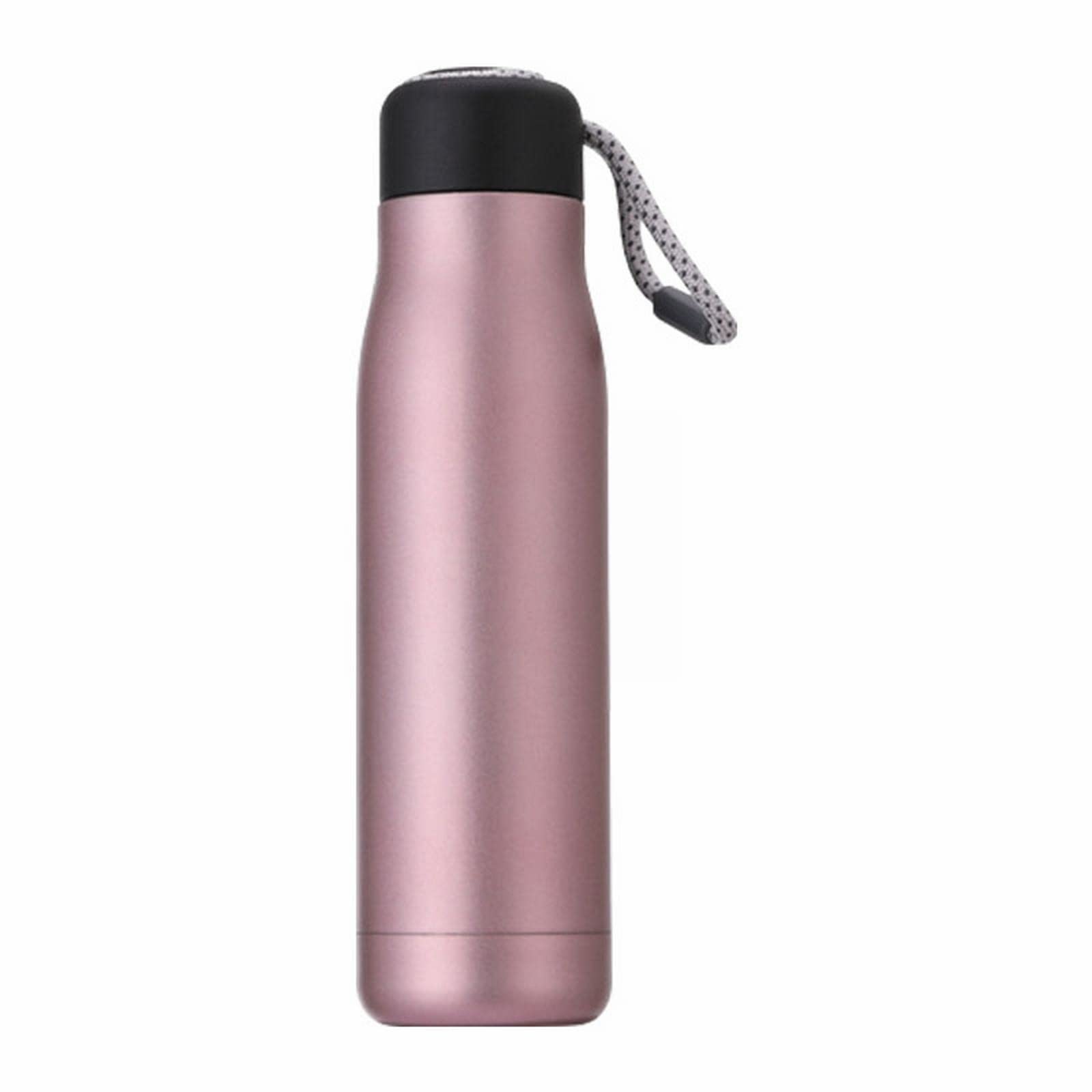 Kids Insulated Water Bottle 18 Oz Double Wall Wide Mouth Stainless Steel Water Bottles Leak Proof Vacuum Water