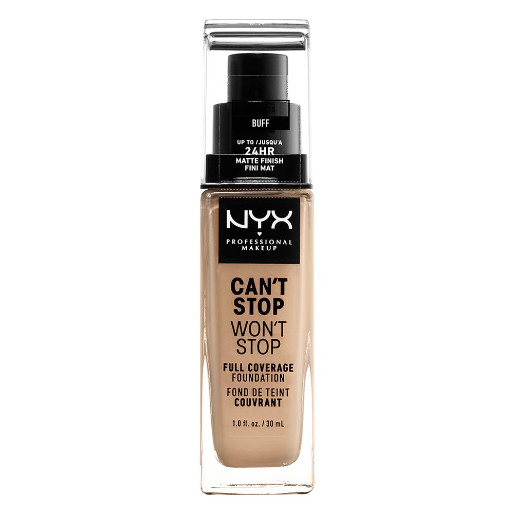 NYX Professional Makeup Can't Stop Won't Stop Full Coverage Foundation, Long ...