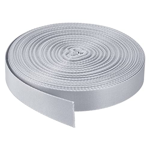 Image of Nylon Webbing Strap, 10 Metres, 1 inch /1.5 inch /2 inch Width, 0.7 mm Thickness (Grey, 1 inch)