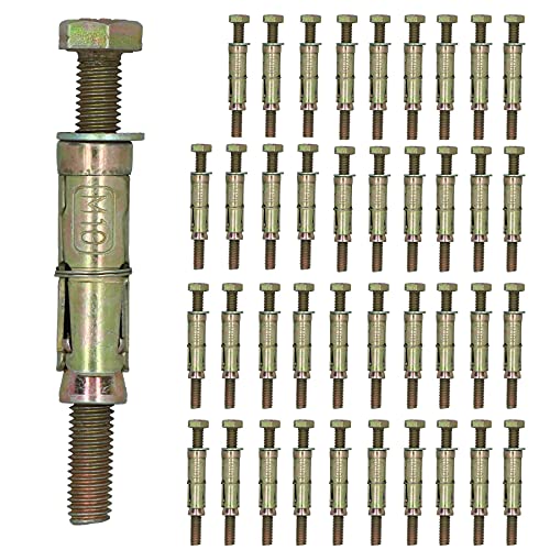 M10 10mm x 100mm Expansion Rawl Bolt for Masonry Sleeve Anchors Fastener 40pk
