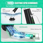 YKYI Electric Spin Scrubber, Cordless Power Cleaning Brush with Long Handle - Image 4