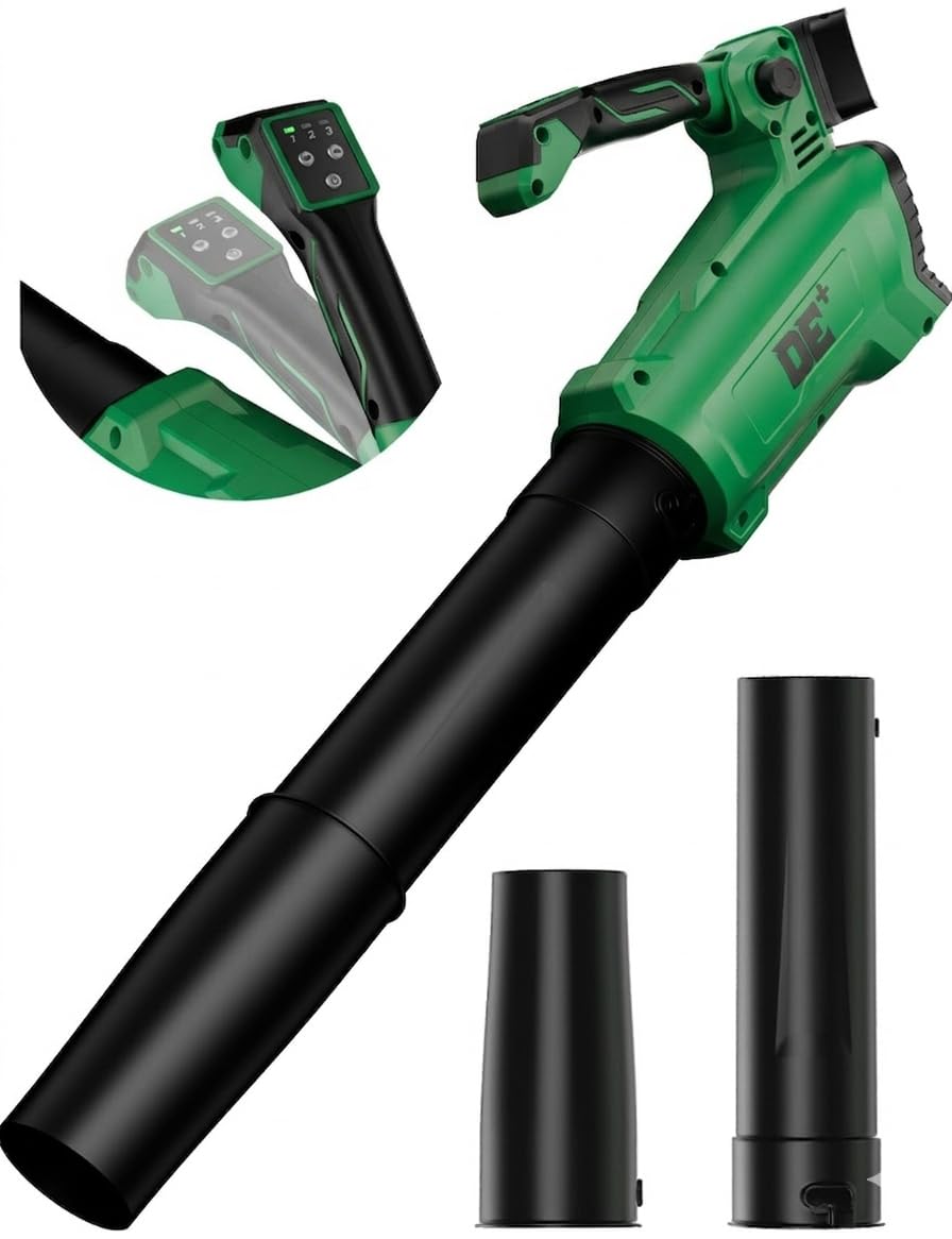 Deforce Soplador de Hojas inalámbrico para batería Dewalt de 20 V máximo, soplador/aspiradora/inflador/desinflador/desinflador, Mini soplador de Hojas eléctrico, 3 velocidades