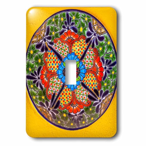 Interruptor de palanca cerámica mexicana multicolor 3dRose