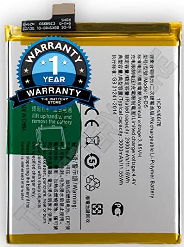 Image of THE BATTERY STORE Orignal B-D5 Battery for Vivo V7 Battery with 1 Year warrenty and high capcity Battery Backup Carefully Check Your Phone Model and Purchase(for VIVO B-D5)