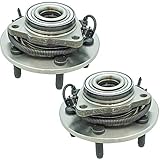 TRQ 2 Piece Front Wheel Bearing & Hub Assembly Set Compatible with 2012-2018 Ram 1500 2019-2022 1500 Classic