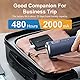 CARER SPARK Munddusche mit Selbstreinigungsmodus - Tragbare Munddusche für Zahnreinigung mit 4 Modi und 5 Stk. IPX7 Wasserdichter USB Aufladung für Reise und Heimgebrauch