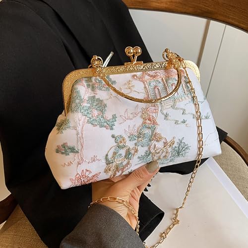 Women Vintage Crossbody Purses Kiss Lock Shoulder Bag Embroidery Handbag Wallet Purse4