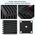 Acoustic Panels Foam for Walls, Sound Absorbing Panels, High Density Soundproof Panels Fire Resistant for Studio Recording 2"x12"x12" (Black, 50 Pack)