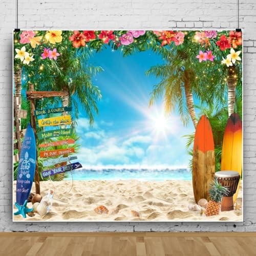Fondo Fotográfico Playa Hawaiana 10x8ft Vinilo miniatura 4
