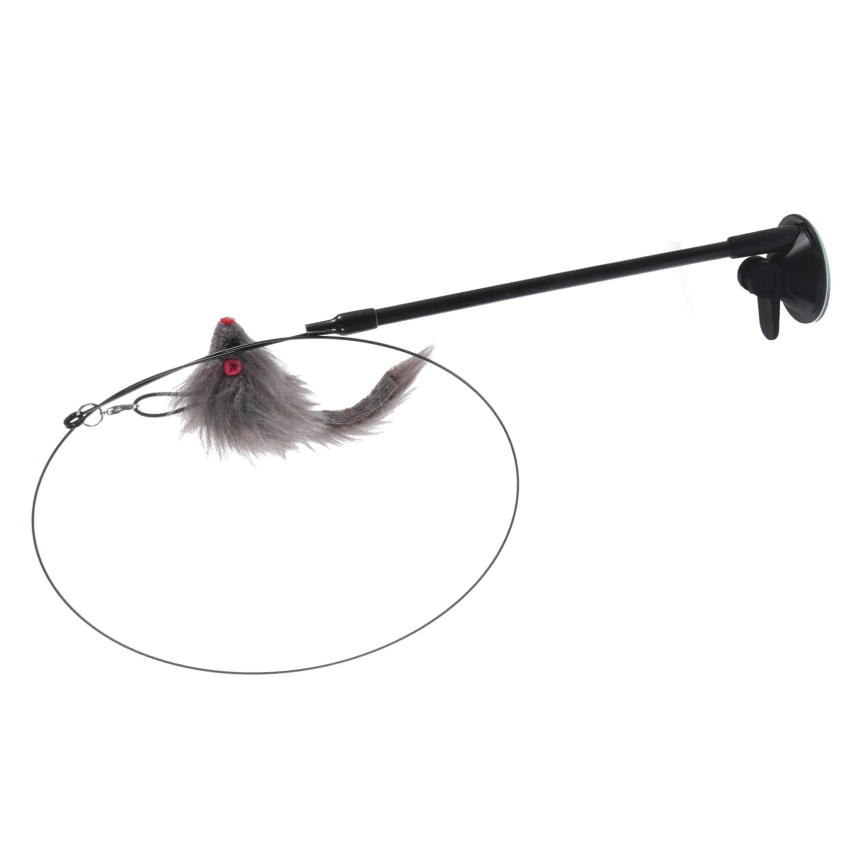 Happyyami Jouet Interactif pour Chat avec Ventouse Canne De Amusante pour Renforcer Le Lien avec Votre Animal Et Instincts De Chasse