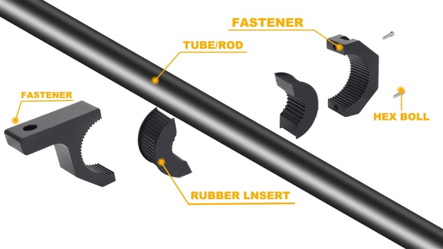 Staffe Di Montaggio Per Luci LED - 2 Pezzi Regolabili Per Bull Bar E Roll Cage - Foto 2