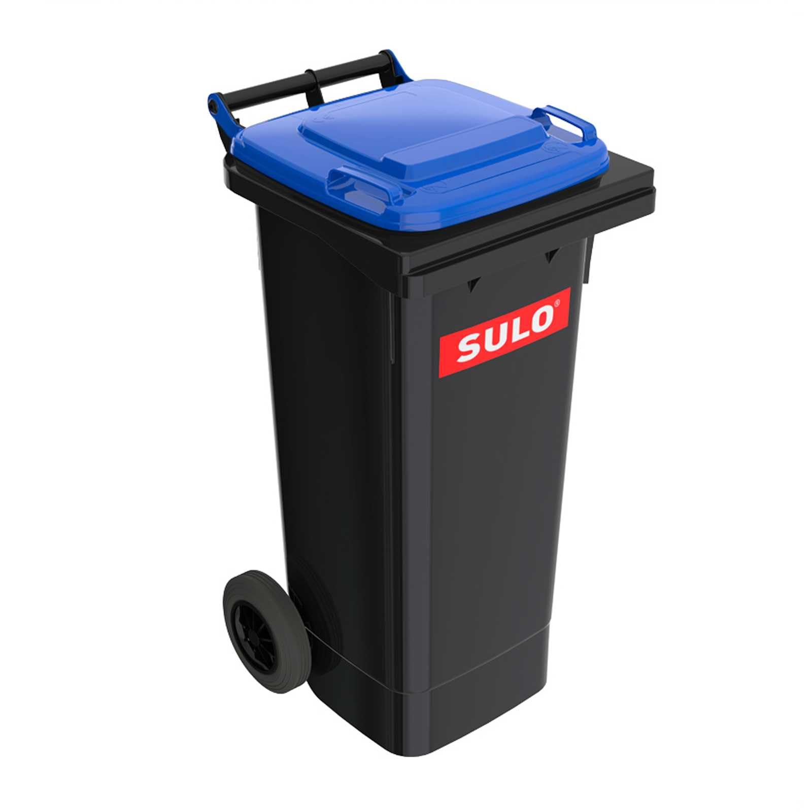 SULO Mülltonne Müllbehälter 2 Rad MGB ***80 Liter grau mit blauem Deckel***
