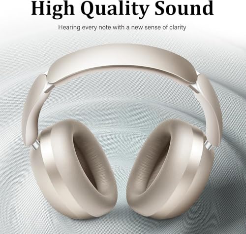 Image of Wentronic Y04 Wireless Over-Ear Headphones, Noise Cancelling, Starlight