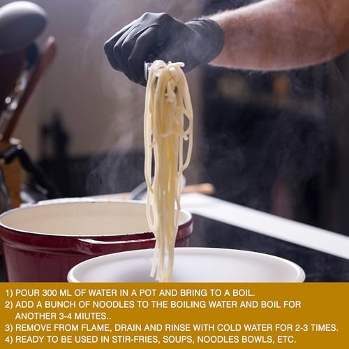 Image of Urban Platter Jungmyeon Wheat Noodles, 250g (Round Korean Noodles | Springy & Chewy Bite | Best for Saucy & Spicy Dishes)