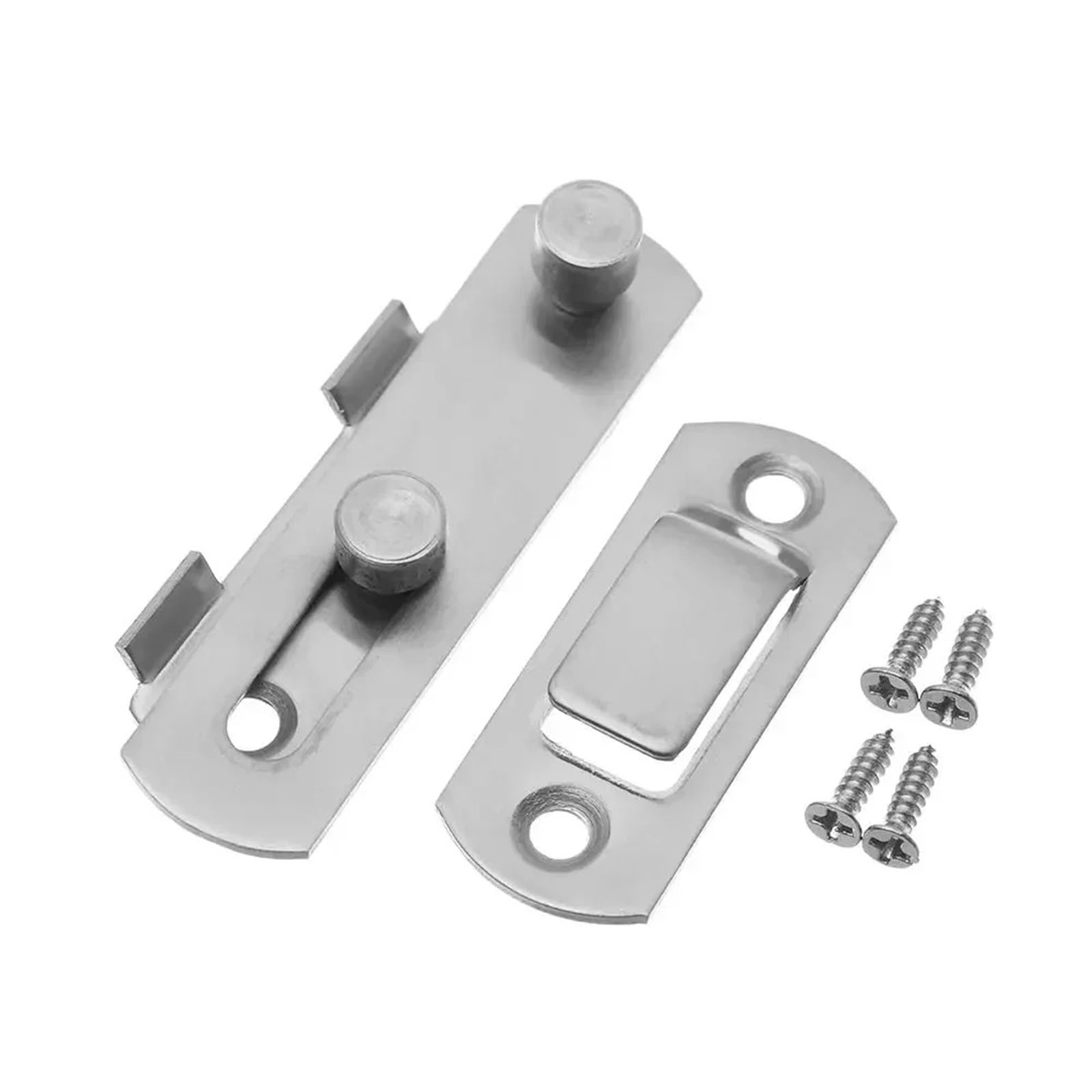 5 piezas de herrajes for muebles, tornillos hebilla puerta metal, cierre candado, pestillo ventana Para Puertas(Red,4 INCH)