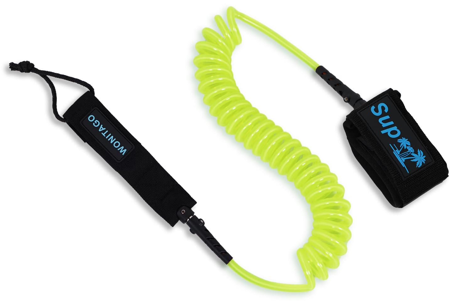 Coiled SUP Leash Premium Stand Up Paddle Board Leg Rope Wrist Strap Surfboard Leash for Paddleboard, Shortboard, Longboard