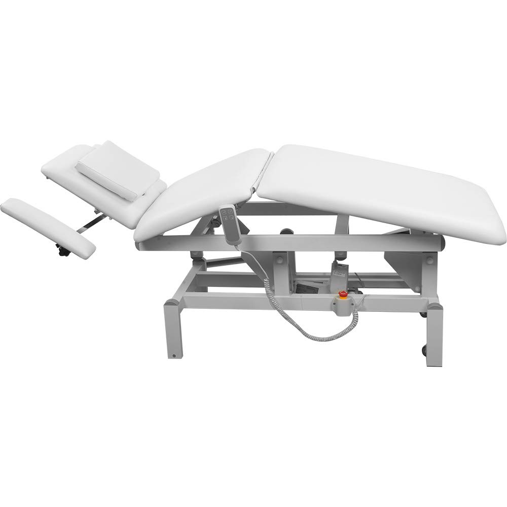 L08173 - Lettino per trattamenti completamente elettrico, colore: Bianco