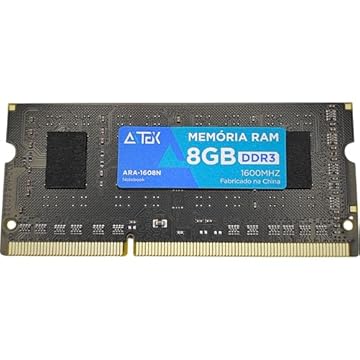 Memória DDR3 8GB 1600MHz para Notebook Formato SO-DIMM - Alto Desempenho