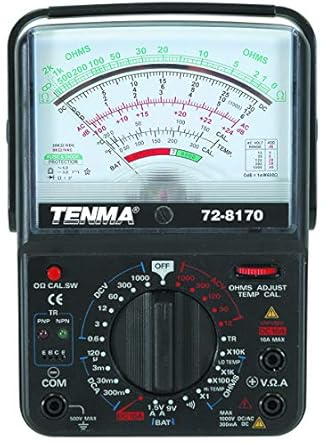 TENMA 72-8170 MULTIMETER, ANALOG, 6 FUNCTIONS