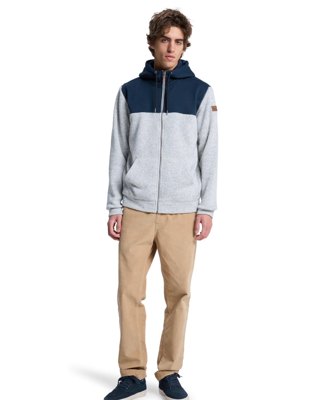 Quiksilver Keller Block Zip Suéter cárdigan Hombre (Pack de 1)