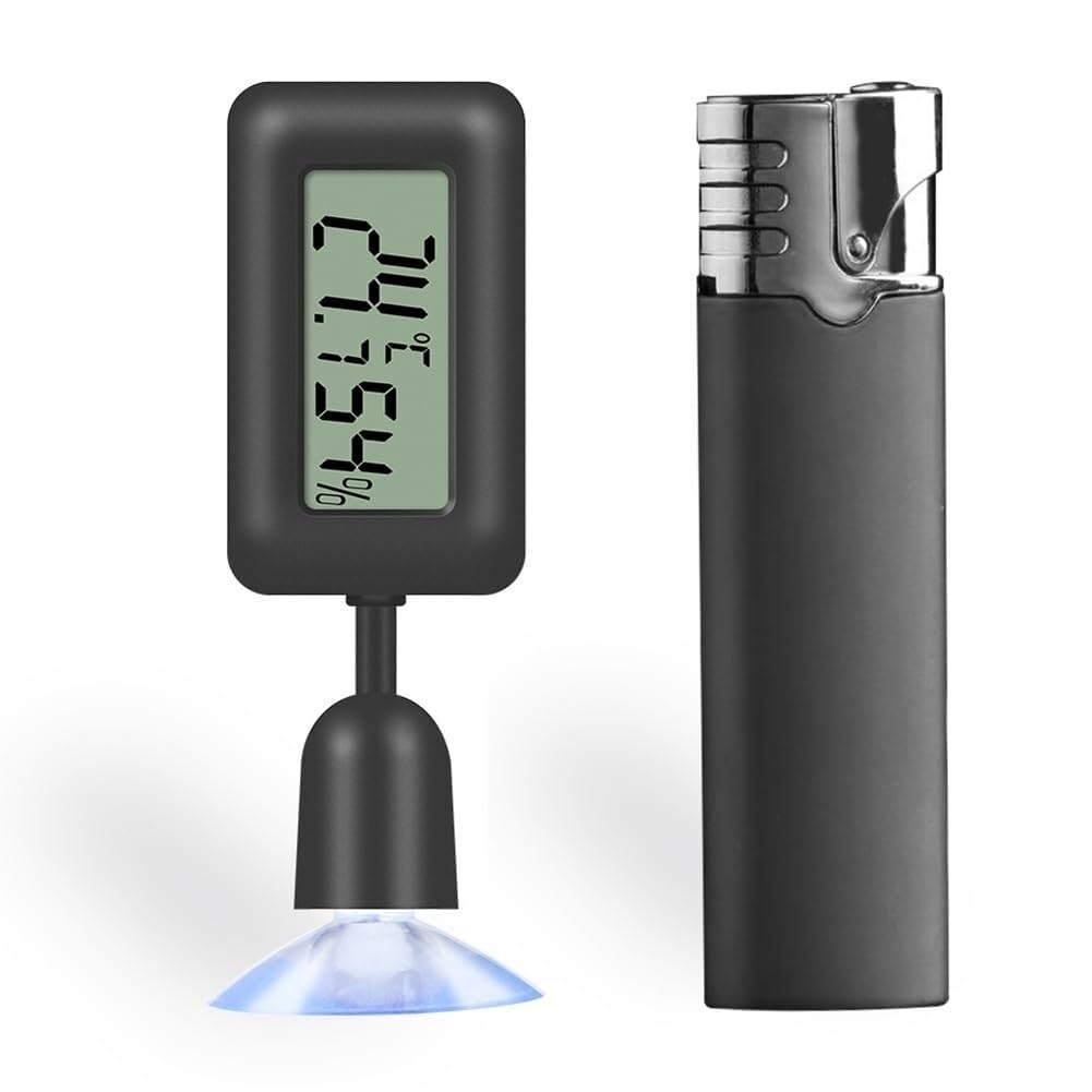 Mini termometro digitale for interni, misuratore di temperatura e umidità for terrari, accessori for rettili, humidor, termostato for rettili