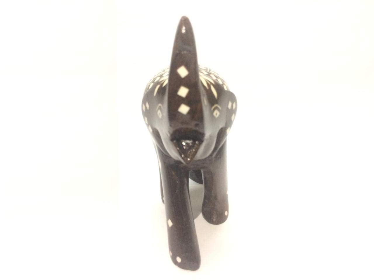 Amazon.co.jp: CRAFTSTORE14 04インチ 手彫り 木製 置物 象 象 象 象