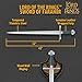 United Cutlery The Sword of Faramir | Lord of the Rings Licensed Replica | Antique Steel Finish | Wall Display Plaque | LOTR Merchandise Certificate of Authenticity | Full Size Movie Prop Collectible