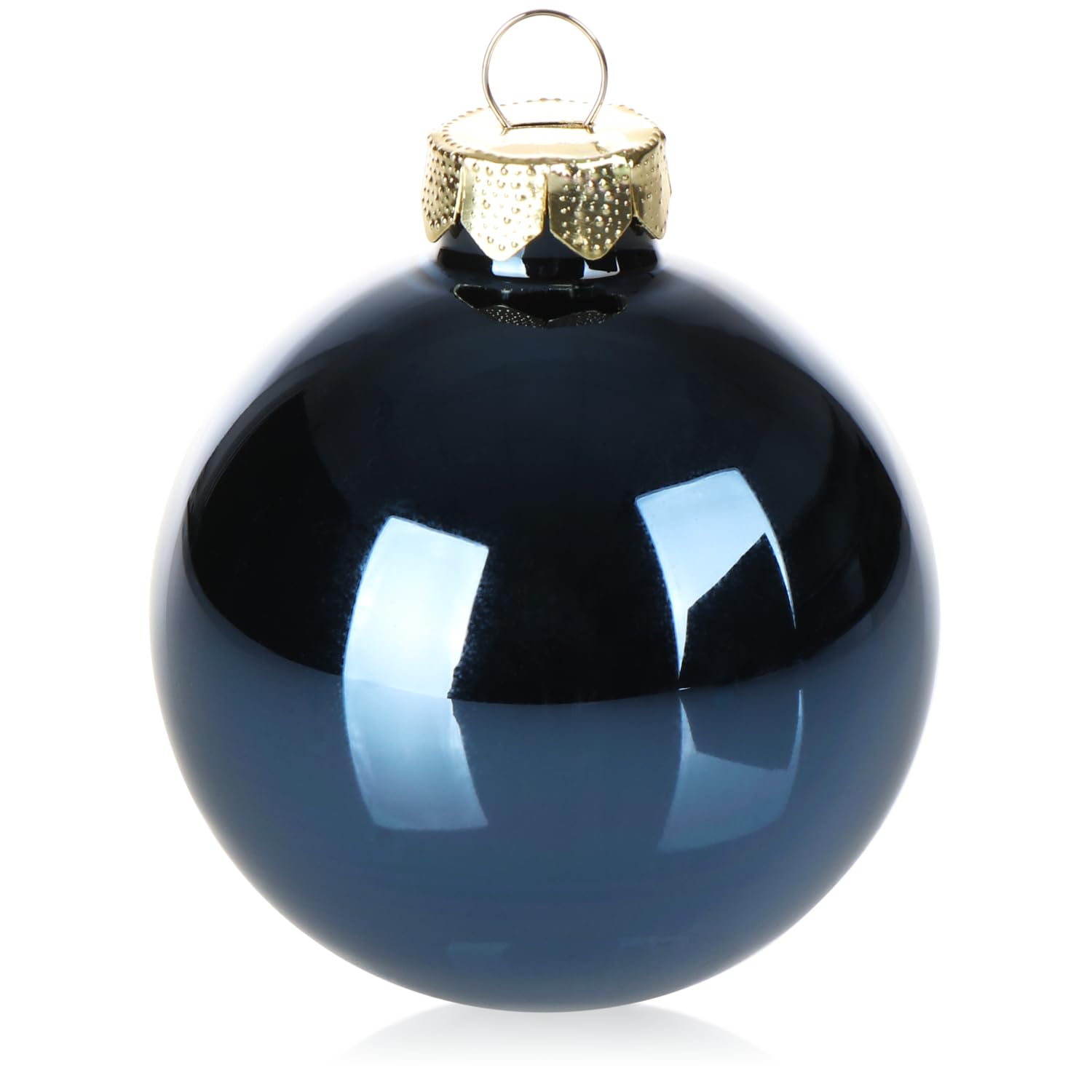 com-four® 24x Bolas de Navidad - Bolas de Cristal Auténtico para Navidad, Adornos para el Árbol de Navidad, Ø 6 cm