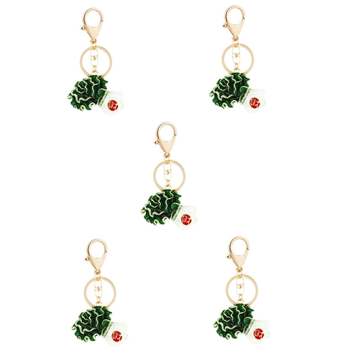 BESPORTBLE Colgante de Repollo Adorable Vegetal para Decoración de Claves y Accesorio