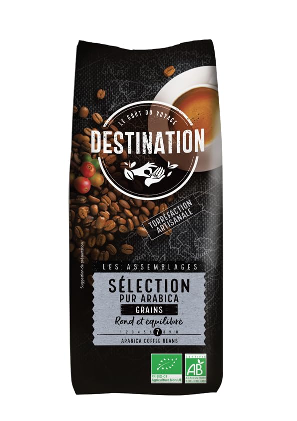 Destination - Café Ecológico en Grano - 1 kg - Café de...