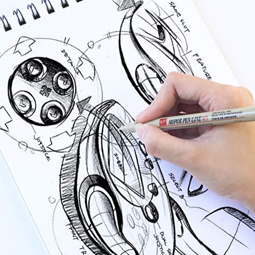 2 pacotes, Caneta Fineliner Caneta Delineador Impermeável Caneta de Tinta Preta Desenho Caneta Conju