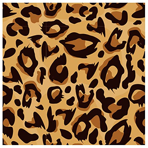 Xinde Leopard Print Party Supplies, Animal Skin Disposable Tableware Set Napkins, Plates, Cups Serves 16 Guests For Jungle Adventure Baby Shower Birthday Decorations #TOP2