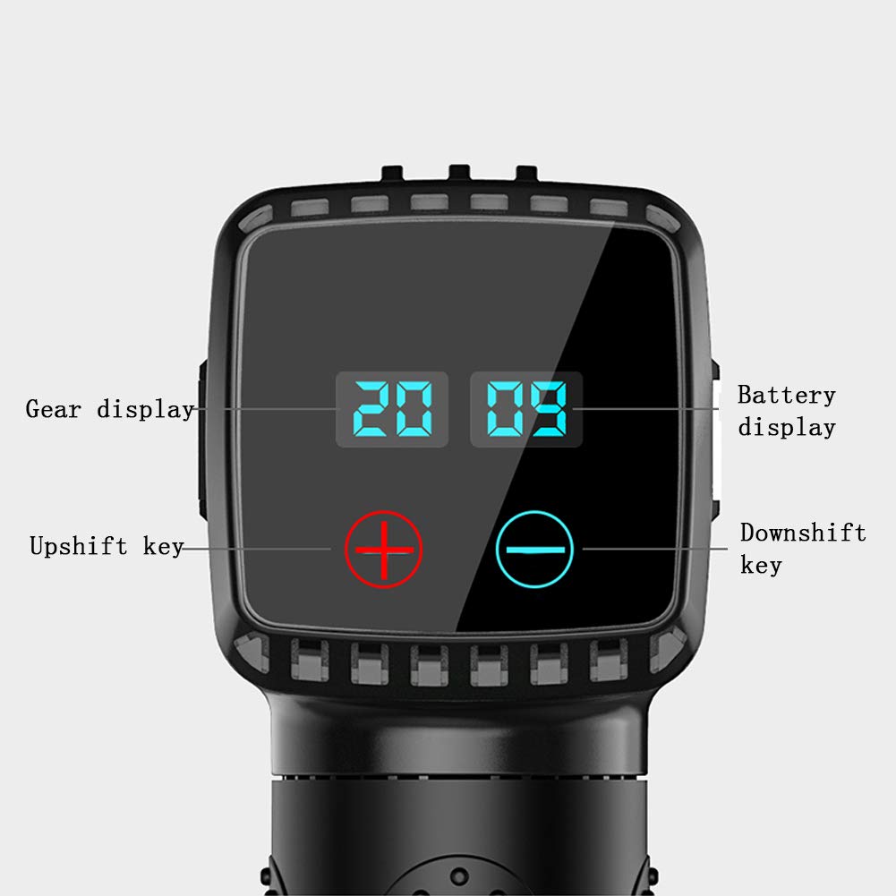 Pistola per Massaggio, Massaggiatore Muscolare per Tessuti Profondi, 45DB 2600mAh Pistola A Fascia Regolabile A 20 velocità con 4 Teste di Massaggio, Riduzione del Rumore Intelligente