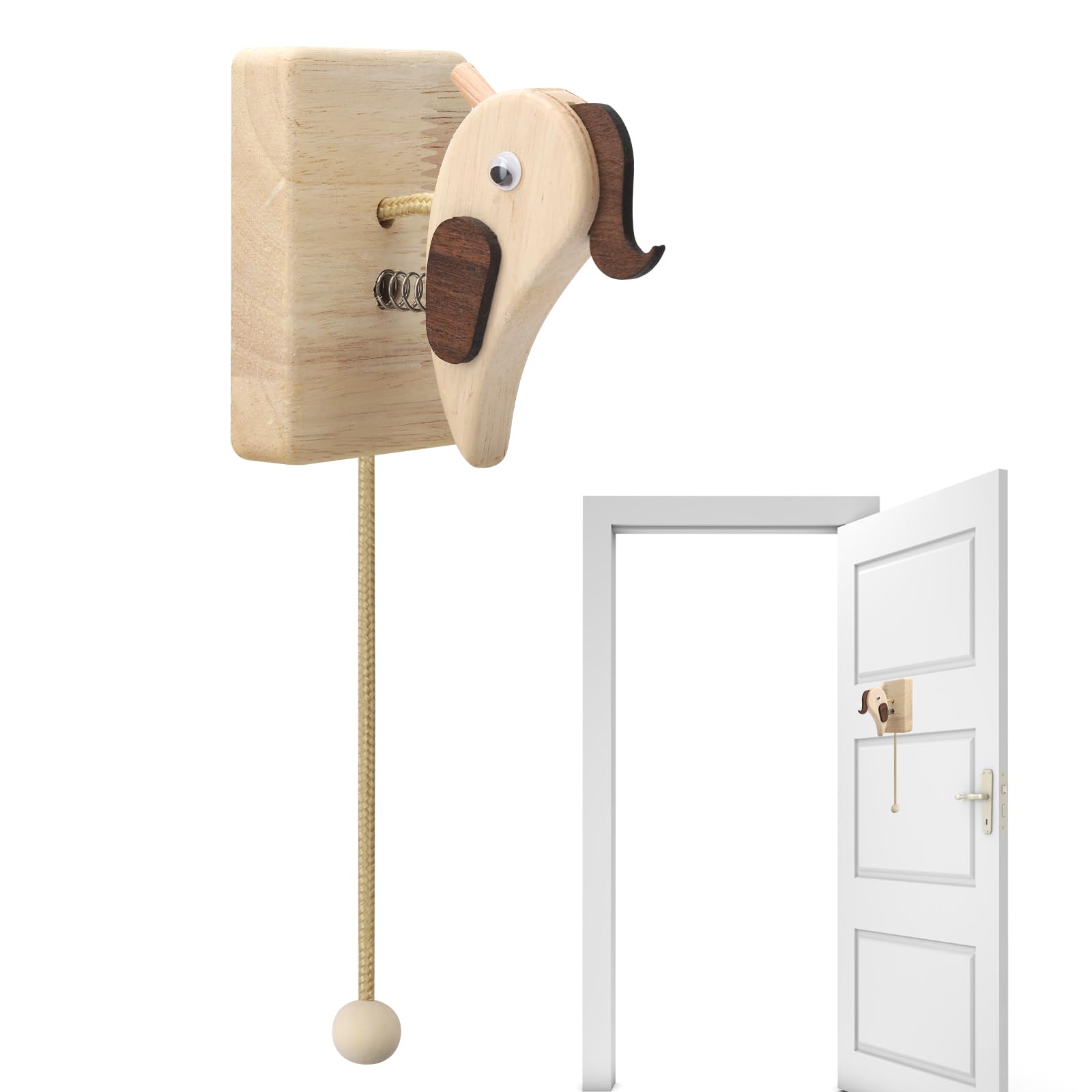 Campanello A Picchio In Legno Per Bambini Eli® | Per Case Sull'Albero E Casette Gioco | Decorazione Giardino - Foto 5