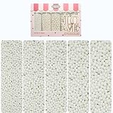 Confect White Pearl Sprinkles | Valentines Sprinkles | Edible Mix White Pearls & dragees Sprinkles | Frozen Sprinkles | White Princess Disco Ball Sprinkles - 3.5 Oz