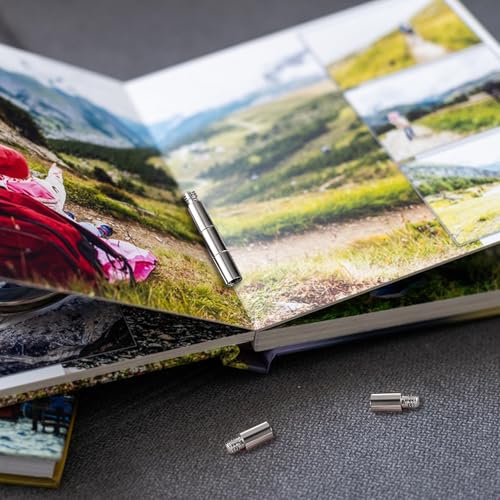 OWMOSYX 40 PCS Scrapbook Extension Posts & Screws, Album Accessories, Photo Album Refill - Thumbnail 7