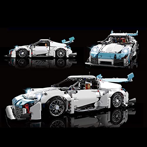 YaYashow Technik Bausteine Sportwagen, Rennwagen Modellbausatz, 1465 Teile Konstruktionsspielzeug Kompatibel mit Lego… – Bild 5